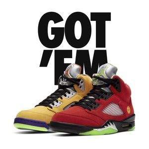 Air Jordan 5 “ What The” Big kids Size 7